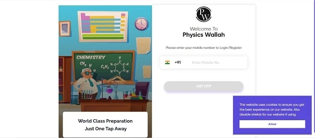 Physics wallah Scholarship Test Admit Card download 2024