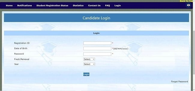 Joseph Mundassery Scholarship Candidate Login